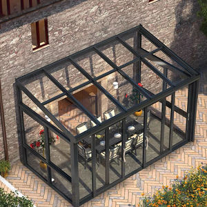 Calidad Garantizada Proveedor <span class=keywords><strong>Solarium</strong></span> Cerrado Porche Conservatorio Four Seasons Winter Garden Aluminio Sunroom Glass House - Product Image 2