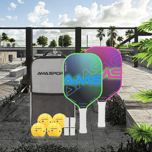 Juego <span class=keywords><strong>de</strong></span> 2 Palas <span class=keywords><strong>de</strong></span> Pickleball <span class=keywords><strong>de</strong></span> Fibra <span class=keywords><strong>de</strong></span> Carbono <span class=keywords><strong>de</strong></span> 14 mm <span class=keywords><strong>de</strong></span> la Colección PKT para Entrenamiento con Bolsa <span class=keywords><strong>de</strong></span> Transporte para Principiantes - Product Image 2