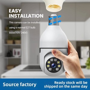 Nhỏ OEM 2MP đầy đủ màu sắc v360pro toàn cảnh CCTV <span class=keywords><strong>Wifi</strong></span> <span class=keywords><strong>ip</strong></span> <span class=keywords><strong>camera</strong></span> E27 PTZ 1080P An ninh ánh sáng bóng đèn chủ đám mây lưu trữ dữ liệu CMOS - Product Image 5