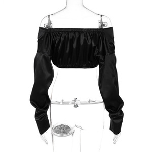 Y2k – Top court Sexy à manches longues pour femme, haut tubulaire à la mode - Product Image 6