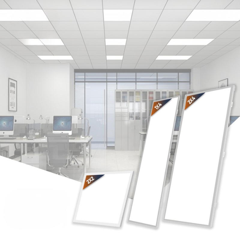 USA Stock 5CCT Power Selectable 120X60 60X60 2x4 Square Lamp CCT Slim Recess Ceiling Flat Commercial Led Panel Lights