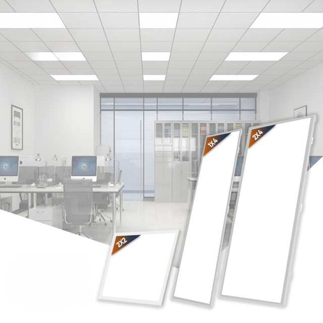 USA Stock 5CCT Power Selectable 120X60 60X60 2x4 Square Lamp CCT Slim Recess Ceiling Flat Commercial Led Panel Lights