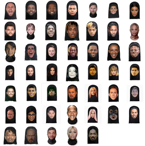 Máscara de Cosplay de Kobe, James y <span class=keywords><strong>Curry</strong></span>, Máscara Facial Completa 3D para Bromas, Balaclava Ultraligera de Poliéster/Nailon para Ciclismo - Product Image 4