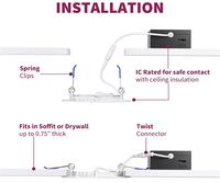 5 ans de garantie Ultra mince encastré 4 pouces 6 pouces 9W 12W 3000K 4000K 5000K 3CCT Dimmable Led Pot Light avec boîte de jonction