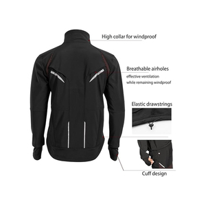 Vestes softshell de <span class=keywords><strong>cyclisme</strong></span> personnalisées de haute qualité manteaux de vélo d'hiver <span class=keywords><strong>veste</strong></span> coupe-vent <span class=keywords><strong>thermique</strong></span> pour la course à pied par temps <span class=keywords><strong>froid</strong></span> randonnée - Product Image 6