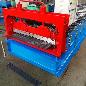 Máquina de fabricación de rollos de Panel de techo galvanizado, costura de pie de una sola capa, automática