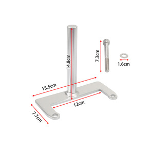 Soporte de antena de radio 305500 para espejo retrovisor trasero de Freightliner Cascadia, pieza de repuesto plateada - Product Image 1