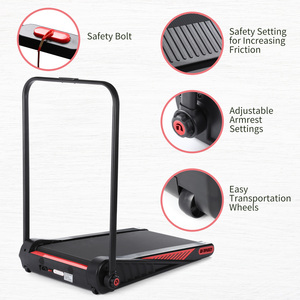 LF520E gran oferta plegable ahorro de espacio Fitness en casa ligero fácil de mover 2 en 1 máquina para caminar y correr cinta de correr de pendiente <span class=keywords><strong>fija</strong></span> - Product Image 4