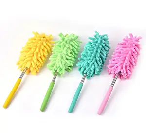 H185 Scalable Long Handle Cleaning Cars Tool Desktop Household Dusting Brush Housekeeping Microfiber Chenille Dusters