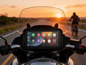 Navigation GPS pour moto personnalisable de 6,25 pouces, CarPlay et Android Auto sans fil, étanche IP67, double Bluetooth, ODM/OEM - Product Image 2