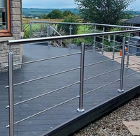 Système de balustrade de balcon moderne en acier inoxydable - Facile à installer pour appartements, hôtels, villas