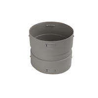 Connecteurs directs de tuyau de PE, têtes de conversion d'air frais d'égal-diamètre, accessoires pour des systèmes de ventilation d'air.