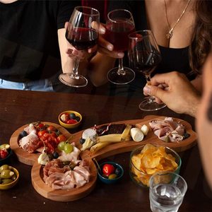 Planche à charcuterie drôle couverts cuisine vin viande Unique femmes cadeaux enterrement de vie de jeune fille en bois fromage apéritif plateau plateau - Product Image 5