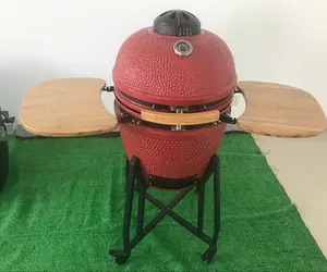 混合香料烧烤牛24英寸大型kamado木炭吸烟者易于清洁户外烧烤kamado