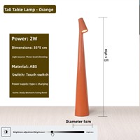 Lampu Meja LED Kelas Atas, Lampu Malam Isi Ulang, Lampu Suasana Bergaya Macaron, Lampu Meja Samping Tempat Tidur Kamar Tidur