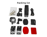 Caméra d'action 4K Ultra HD avec modules à écran tactile grand angle pour l'enregistrement de casque de moto de chasse sportive/Youtube