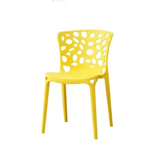 الجملة أثاث غرفة الطعام رخيصة بلاستيك كرسي تناول الطعام الملون كرسي بلاستيك يمكن تكديسة