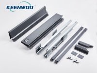 Keenwoo Boîte à tiroirs à fermeture douce pour armoires de cuisine 84MM 135MM 167MM 199MM Hauteurs pour meubles de salon