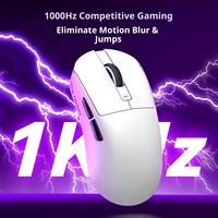 Mouse Gaming Ringan PAW 3311 Sensor 24000DPI Mouse Gaming Ringan PAW3311 CUSTOM FREE WOLF A5 Mouse Nirkabel Tiga Mode