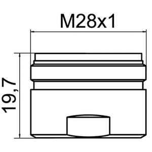 M 28X1 HONEYCOMB AERATOR Herramienta de torneado Premium para un rendimiento mejorado - Product Image 3