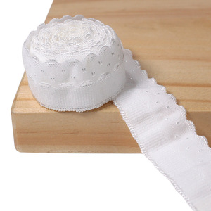 OEM Service Custom Colors <strong>High</strong> <strong>Elasticity</strong> Lace Elastic Trim Washable Elastic <strong>Webbing</strong> Band for Swimwear Underwear Straps Clothing - Product Image 1