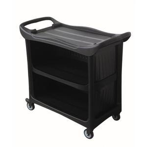 Carrello Utilitario Nero Deluxe con Pannelli 08179B, Carrello di Servizio - Product Image 1