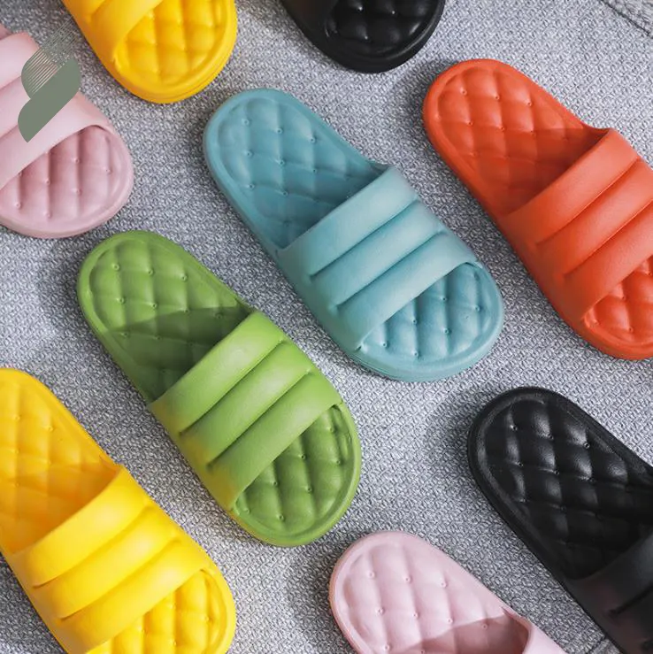 Sandalias de Punta abierta con logotipo personalizado para mujer, zapatillas suaves de diseñador, venta al por mayor, 2021