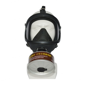 Masque respiratoire en silicone noir haute température, résistant à la chaleur avec filtre à gaz ignifuge - Product Image 3