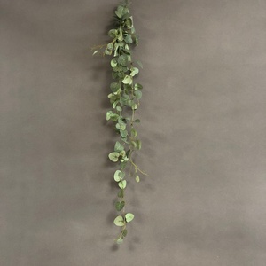 LO-1330 Prix d'usine en gros OEM Guirlande artificielle d'eucalyptus suspendue, fausse verdure de type Silver Dollar pour la décoration de jardins verticaux - Product Image 4