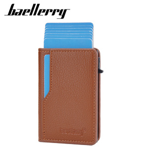 Baellerry Men's RFID Card Holder 4 Inch PU Leather Credit Card <b>Clip</b> Everyday Use - Product Image 5