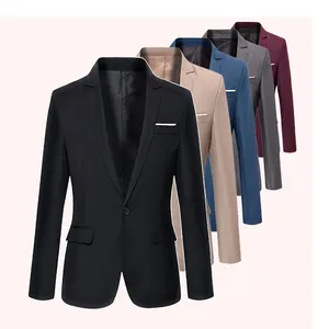 Men's Casual One Button Korean Slim Fit Men Suit Jackets Blazer