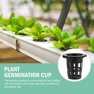 Hydroponic Soilless Mesh Net basket Plant veg Grow Nursery Cup <strong>Pot</strong> Sponge tray - Product Image 5