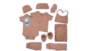 Puresun - Conjunto de 4 Piezas de Ropa para Bebé Recién Nacido, Diseño Personalizado Gratuito, Correa de Diseño Personalizado, 100% Algodón, Sólido, Transpirable, Bonito - Product Image 3