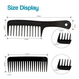 Factory Direct Sales Plastic Wide Tooth <b>Comb</b> High Quality Home Hair <b>Comb</b> Custom logo Hairdressing <b>Comb</b> - Product Image 2
