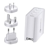 Adaptateur secteur universel 48W Chargeur mural USB de voyage 4 ports USB QC3.0 PD Chargeur et adaptateur à charge rapide