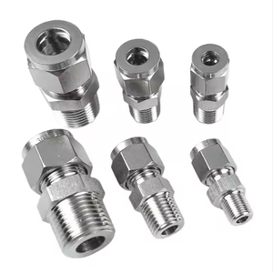 Nouvel adaptateur droit en acier inoxydable 316 à double ferrule pour raccord de compression NPT, pièces hydrauliques - Product Image 6