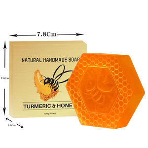 Jabón de cúrcuma y miel hecho a mano <span class=keywords><strong>natural</strong></span> personalizado al por mayor de fábrica - Product Image 5