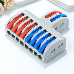 Connecteur rapide universel pour câble électrique, bornier à insertion pour conducteur - Product Image 6