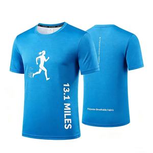 Camiseta Deportiva Personalizada de Fábrica Profesional, Camisetas de Sublimación para Correr, 100% Poliéster, Camiseta para Eventos de Maratón - Product Image 1