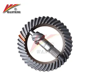 Dongfeng OEM Transmission Parts Forging 6/37 Steel Spur Gear Ring and Pinion gear Shaft crown and pinion gear