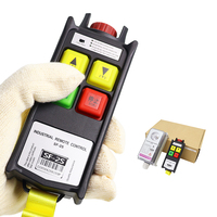 Contrôleur sans fil industriel robuste à 2 touches, simple vitesse, IP67, étanche à la poussière, anti-interférence, arrêt d'urgence