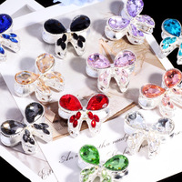 Nouvelles perles en alliage en forme de nœud papillon à trou direct pour stylos DIY, chaînes de téléphone portable, porte-clés, chaînes de sac, accessoires de bijoux