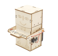 Kit de Modelo de Robot Motorizado de Madera Wincent, Juguete Educativo de Ciencia Mecánica STEM, Rompecabezas Eléctrico de Construcción, Regalo