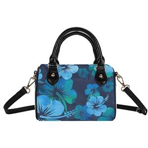 Sıcak Fırsat Özelleştirilmiş Kadın PU Deri Omuz Çantası Pasifik Adası Tasarımı Bayan Çantası Hawaii Tarzı Su Geçirmez Fermuarlı El Çantası - Product Image 4