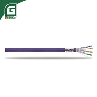 Câble Ethernet industriel GETEKnet ODM OEM PVC SFTP Cat6a Super Slim 1000 PoE 305M Cuivre OFC 4 paires torsadées Certifié