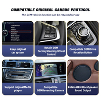 Lecteur audio de voiture avec écran QLED 2K ultra-fin de 12,3 pouces, montage sur tableau de bord, CarPlay sans fil, Android Auto, système Linux, USB pour BMW X3/X4/E70/F15