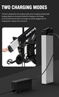 Bicicleta eléctrica plegable de 1000 vatios, bicicleta eléctrica gruesa, bicicleta eléctrica de montaña plegable, bicicleta eléctrica Eu Elektro Ridstar, MTB, suspensión completa, 26 pulgadas, 4,0