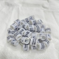 DH 100 Pièces 8MM Multicolore Pigeon Pied Anneau Volaille Perroquet Pigeon Anneau Avec Nom, Logo.* bg