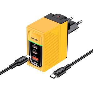 Kakusiga 2023 Mới Đến Đôi C Mù Cắm Cả Hai 100W 2C + 1A Thiết Kế Sạc + Cáp Dữ Liệu Thiết Lập Hai Phong Cách - Product Image 3