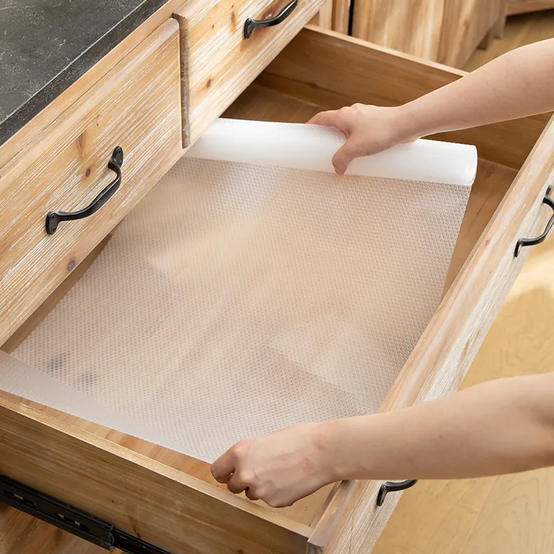 SHIMOYAMA Plastic Non-slip Kitchen Mat Cabinet Drawer Transparent Pad Waterproof Moisture-proof Folding Table Mat